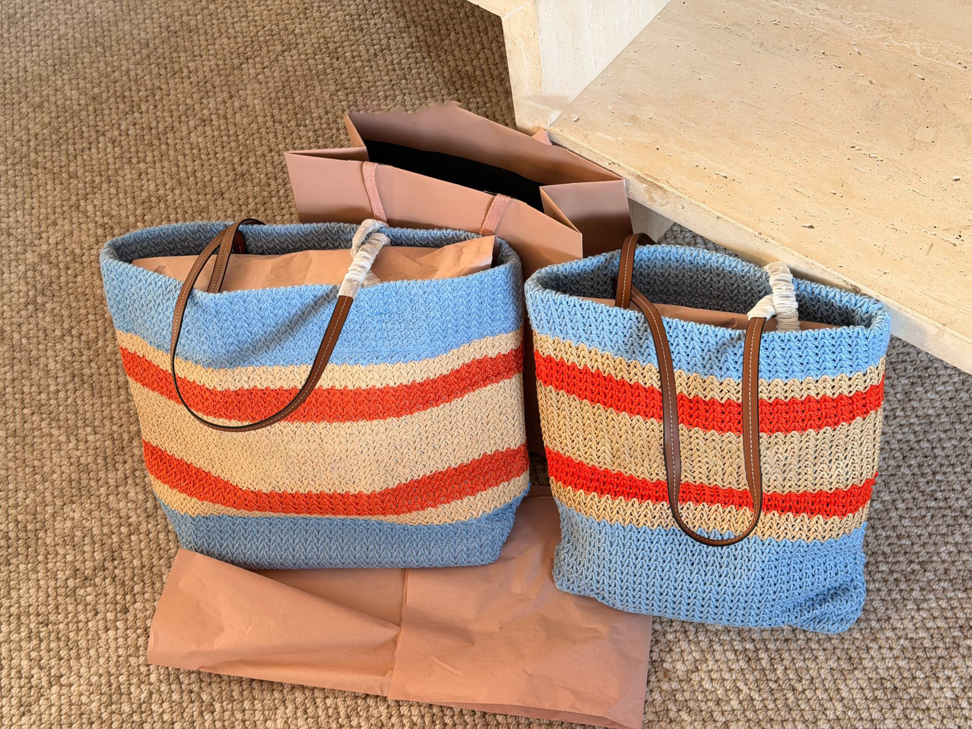 Designer Straw Beach Bags for Women Large Tote Women Crochet Handbags Summer Shoulder Bag Lady Travel Hobo Bag Purses Big Capacity Woven Shopper Holiday Bag PRPU