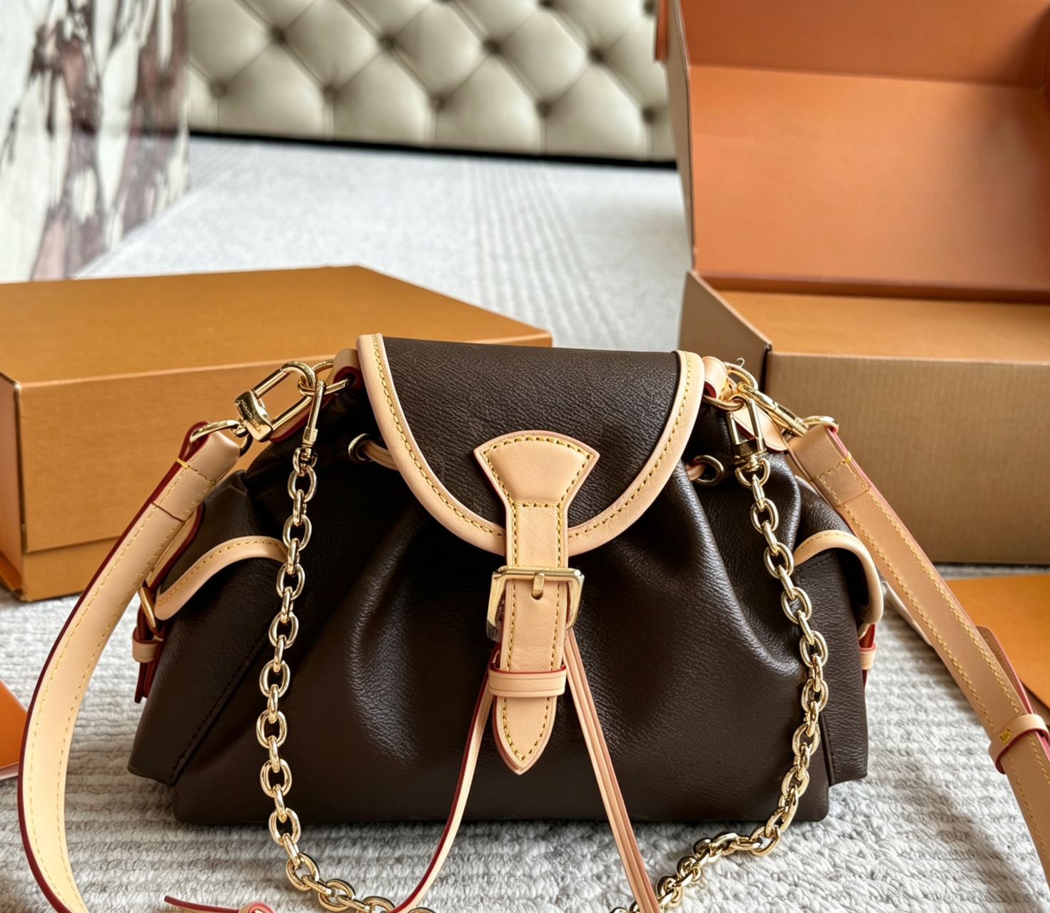 Vintage Designer Bags For Women Luxury Crossbody Handbags Totes Classic Metal Corner Shoulder Purses Retro Box Bag Fashion Messenger Bag With Box Womans Purse PRPU