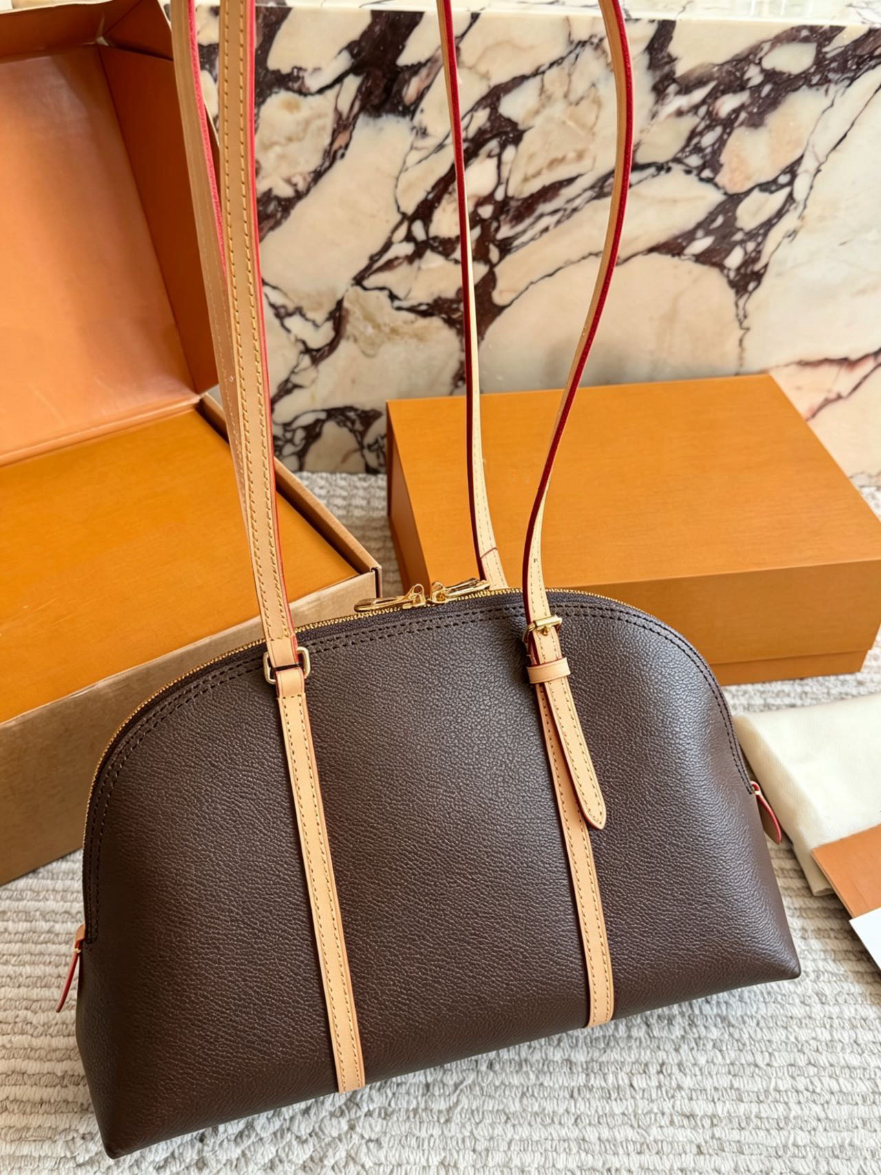 Luxury Hobo Bags For Women Designer Large Capacity Tote Handbags Classic Leather Shoulder Purses With Removable Pouch Fashion Travel Bag With Box Womans Purse PRPU