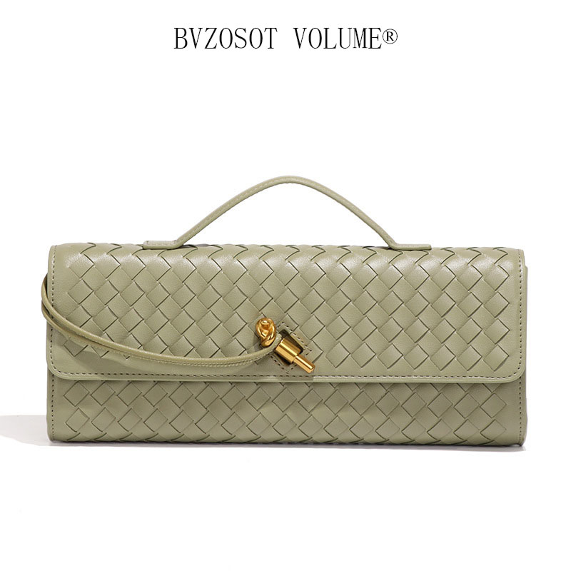 Fashion Hand - knitted Evening Baguette Bag Accordion Bag Horizontal - style Handheld Single - shoulder and Cross - body Bag bags - Bags, Luggage & Accessories - kalmora