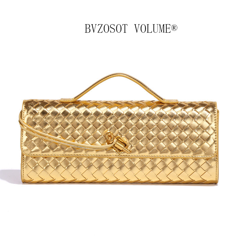 Fashion Hand - knitted Evening Baguette Bag Accordion Bag Horizontal - style Handheld Single - shoulder and Cross - body Bag bags - 3 of 8