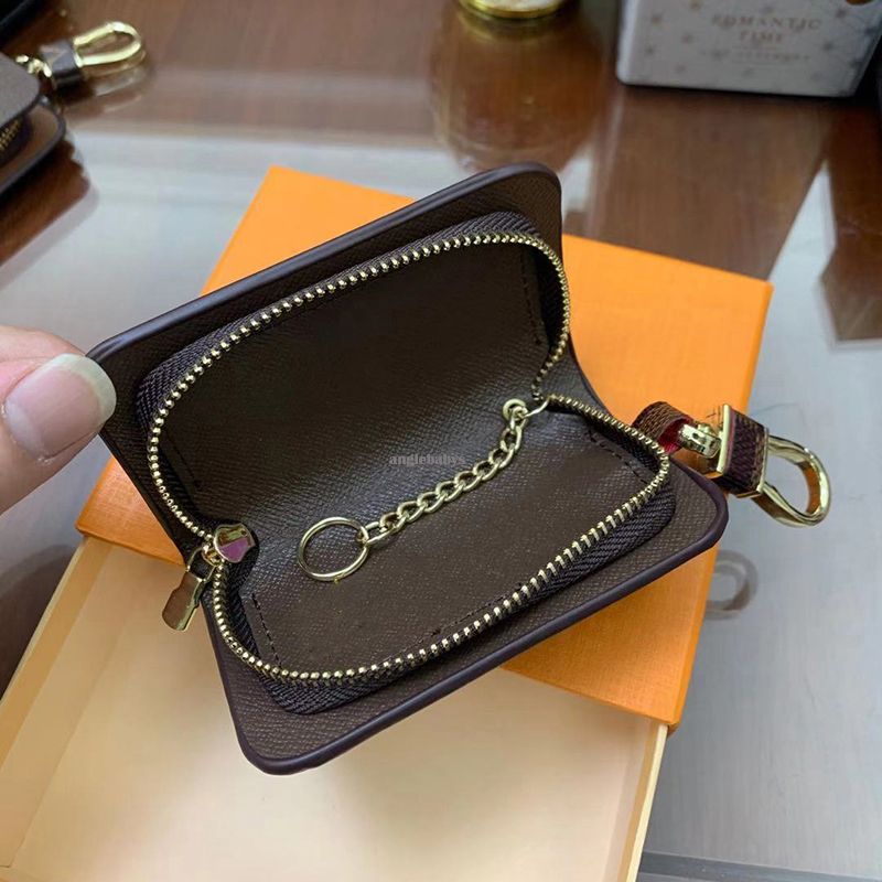 Fashion Keychain Buckle Bag Car Keychains Handmade Leather Men Women key chain Bags Pendant Accessories - 7 of 8