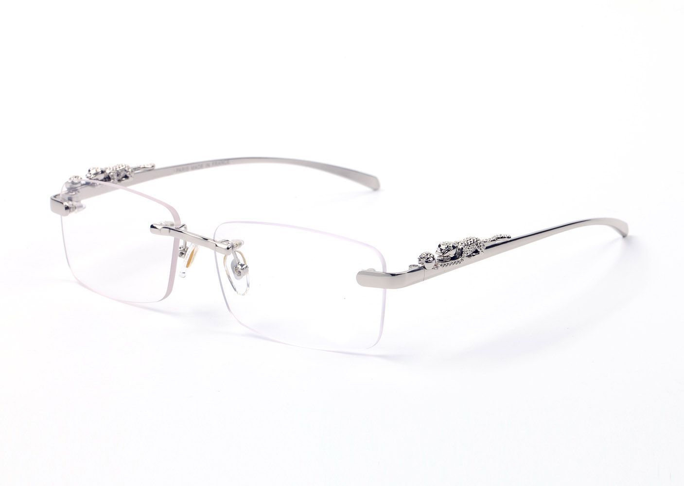 Luxury Designer Sunglasses for Women Mens Sunglass Fashion Sports Gold Silver Panther Frameless Rectangle Goggle Unisex Carti Glasses Eyeglass Womens Eyeglasses - 5 of 9