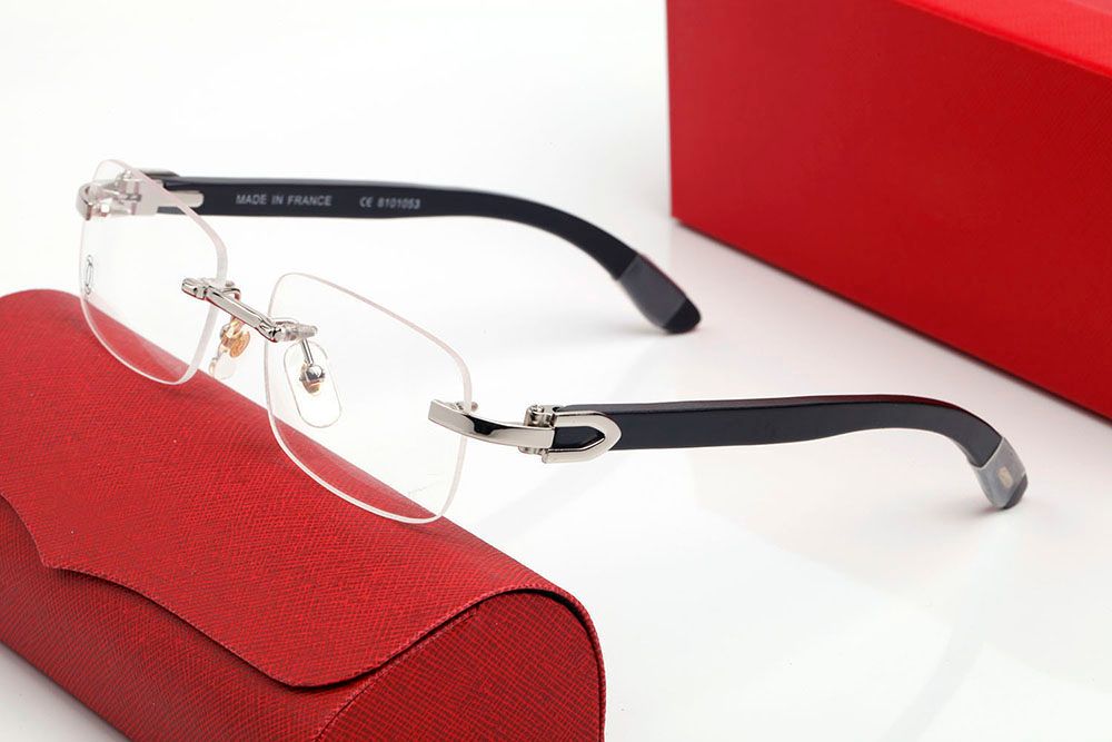 Designer Sunglasses Women Men Eyeglasses Polarized uv Protection Fashion Frameless Resin Lenses Alloy with Wooden Frame Eyeglass Luxury Sunglass Womens Lunettes - 9 of 9