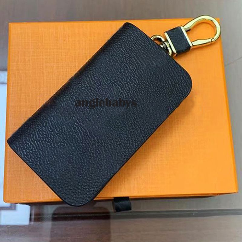 Fashion Keychain Buckle Bag Car Keychains Handmade Leather Men Women key chain Bags Pendant Accessories - 4 of 8