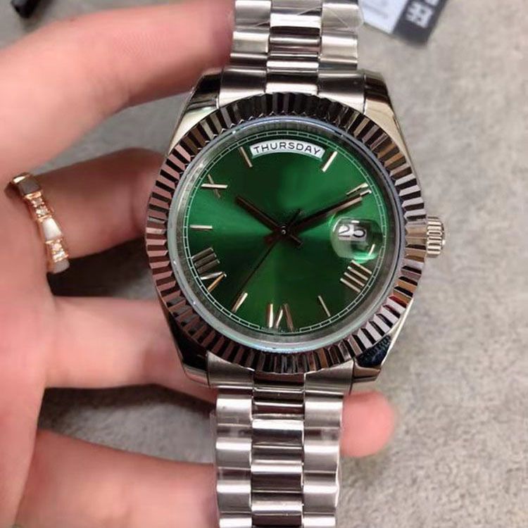 U1 Factory St9 Steel News Men Watches Green Dial Automatic Mechanics 41MM Sapphire Glass Stainless mens watch - 1 of 8