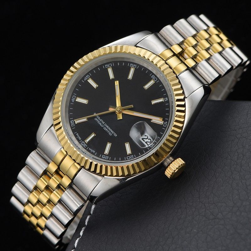 Mens Mechanical Watches 36/41MM Automatic Full Stainless steel Luminous Waterproof 28/31MM Quartz Women Watch Couples Style Classic Wristwatches montre de luxe - 5 of 9