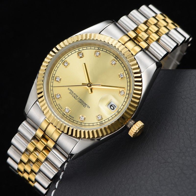 Mens Mechanical Watches 36/41MM Automatic Full Stainless steel Luminous Waterproof 28/31MM Quartz Women Watch Couples Style Classic Wristwatches montre de luxe - 3 of 9