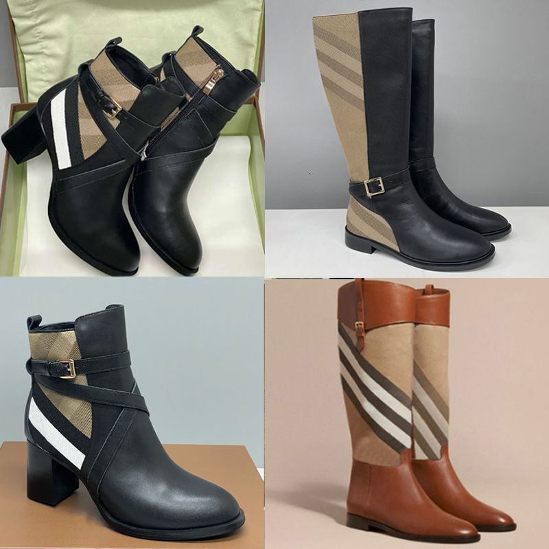 designer boots check leather ankle boots women martin boots over the knee high boots low heel real leather warm booties snow shoes winter boots high heel boots 633 - 1 of 8