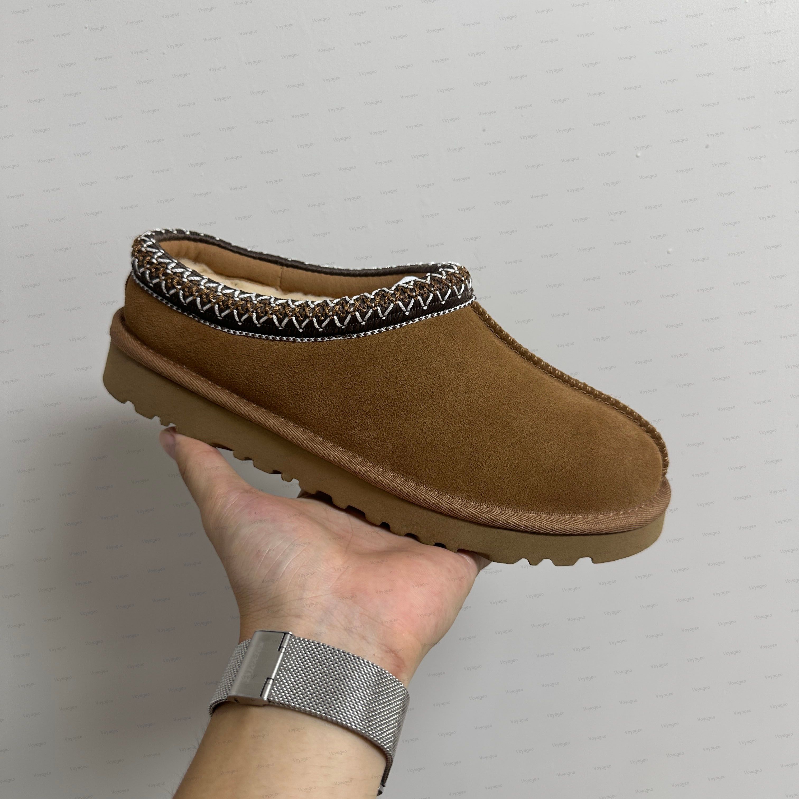 Tasman Slippers Designer Men Women Tazz Mustard Seed Chestnut Sand Fur Slides Sheepskin Classic Ultra Mini Platform Boot Winter Slip-on Shoes Suede Evelina Clog 35-47 - 3 of 8