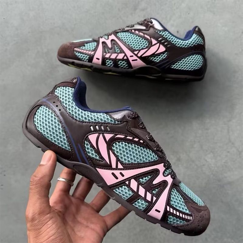 72 Spring Sneaker Women Designer Mj Shoes Fashion Y2K Running Shoes Color Block Flat Trainers Breathable Mesh Casual Athletic Shoes 1182 - 3 of 8