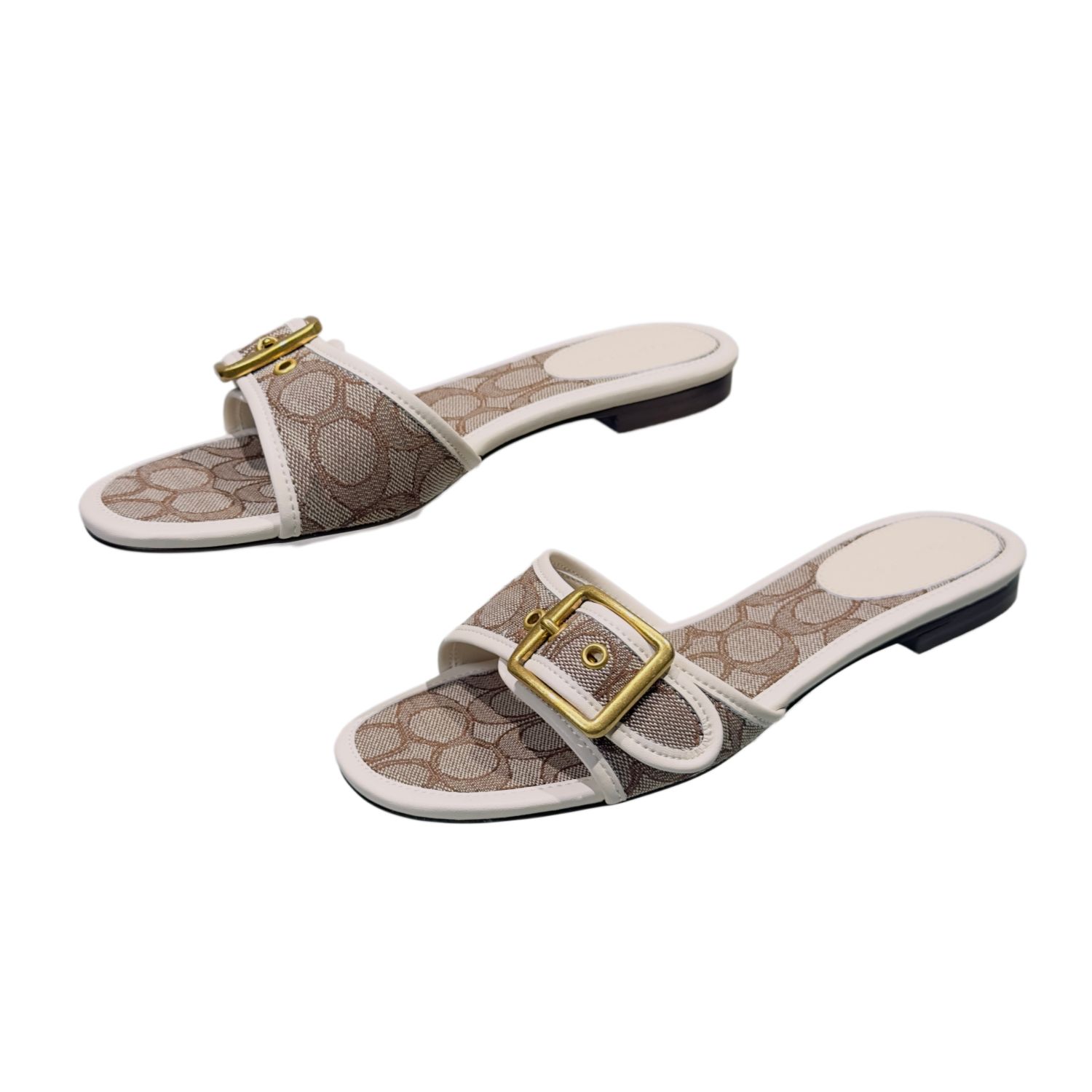 Designer Margot Sandals Women Kitten Heels C Beach Summer Luxury Denim Heel High Leather Slippers Fall Mules Pumps Cute Lady Low Heeled Size 35-42 - 8 of 8