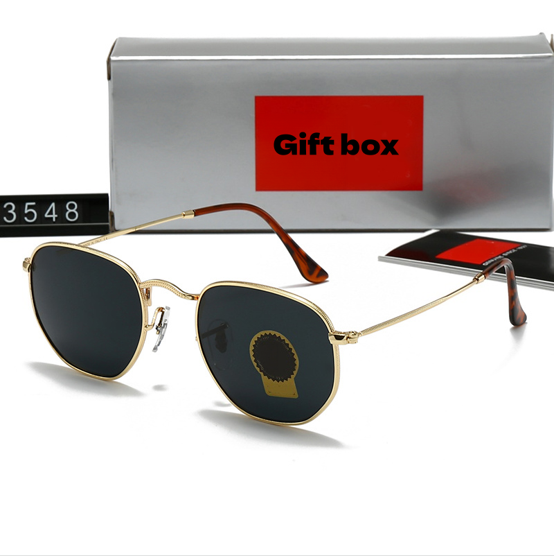 Luxury designer sunglasses rb sunglasses Hexagonal metal sunglasses Top quality gafas 3548 3447 luxury UV400 Eyewear Classiceyeglasses for men and women 51mm - 2 of 9