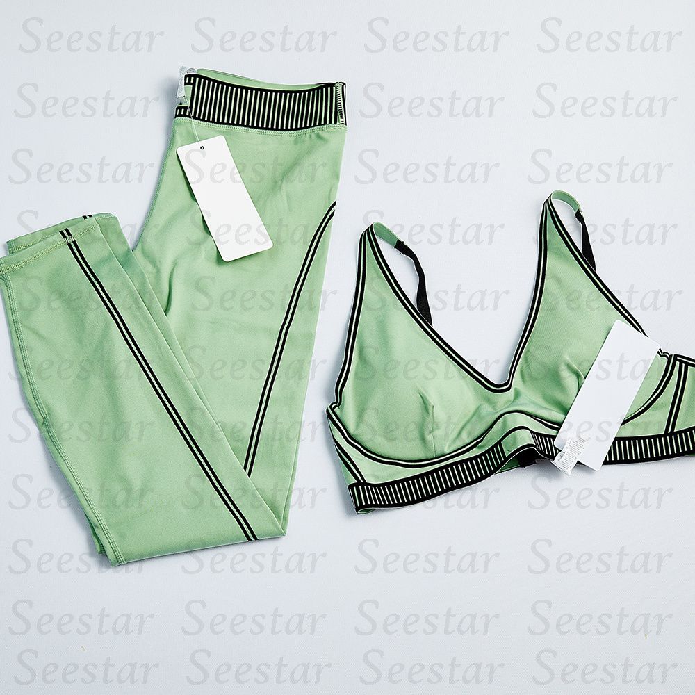 Women Gym Set Sports Bra Gym Top Leggings Tummy Control Workout Exercise Fitness Wea Outfit Fitness Running Training Wear - 7 of 8
