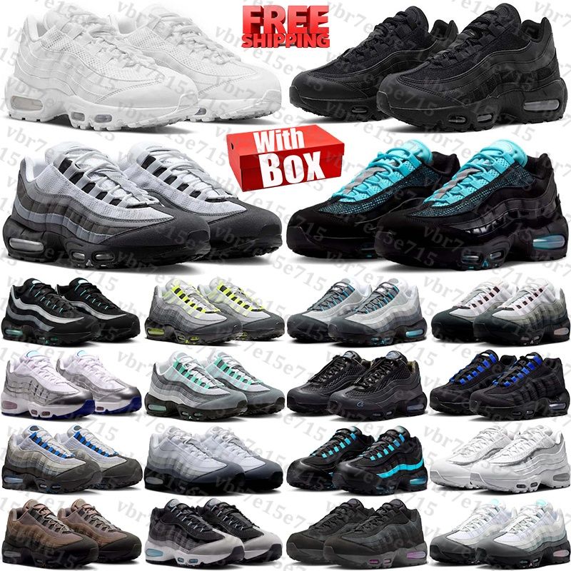 free shipping with box Designer 95 95s sneakers Running Shoes neon Pink Foam black trainers for mens womens chaussure black Outdoor men women Sports runners - 1 of 8