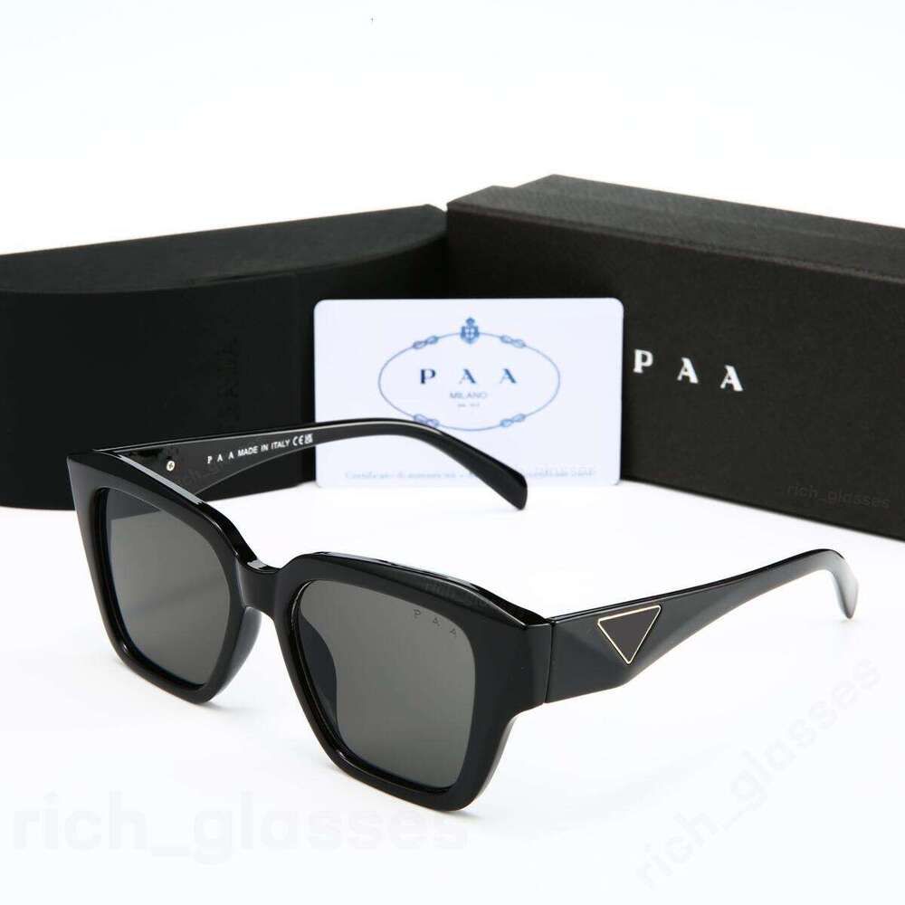 Luxury Designer Sunglasses Triangular Signature Angular Frame UV400 Protection Anti Glare Vintage Retro Eyewear for Men Women Fashion Sun Glasses with Box - 6 of 9