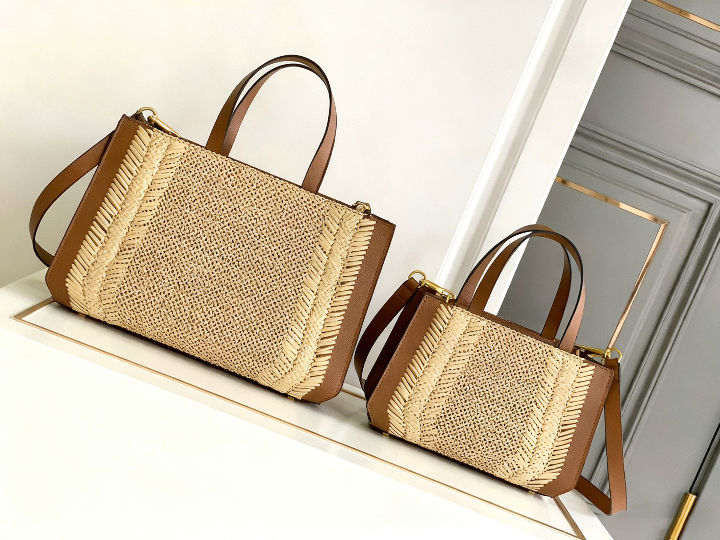 Designer Straw Tote Shoulder Bag for Woman casual Lady bags Commuter Versatile Fashion Relaxed Vintage Knitting Shopping Bags Underarm bag Wallet womens Purse PRPU - 3 of 8
