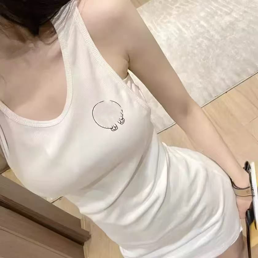 Designer Tanks Women Tank Tops Luxury Vest Sleeveless Cotton Fashion Knitted Camisole Tees Women's Sleeveless Vests - 4 of 8