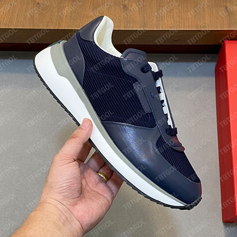 Designer Stylish Men Calfskin Comfortable Sneakers Gancini Men Low Top Sneakers Lightweight Low Top Sneakers Stylish and Versatile Skate Shoes 1041 - 6 of 8