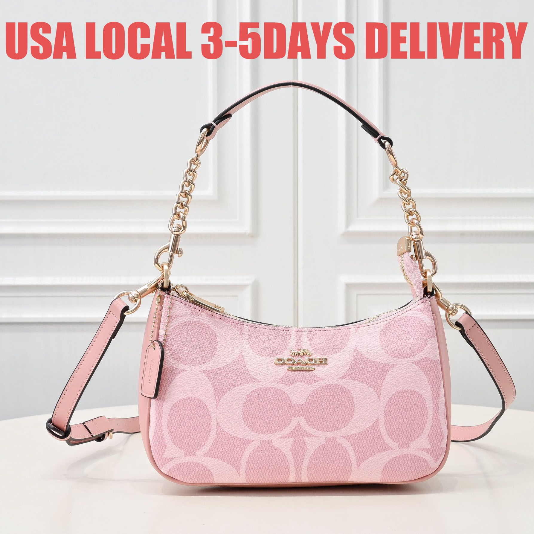 designer Emblem TERI shoulder bag drifter GIFT CHAIN NEW YORK designer bag handbag Capacity shoulder bag crossbody bag wallet bags for women luxury shoulder bag - 5 of 9