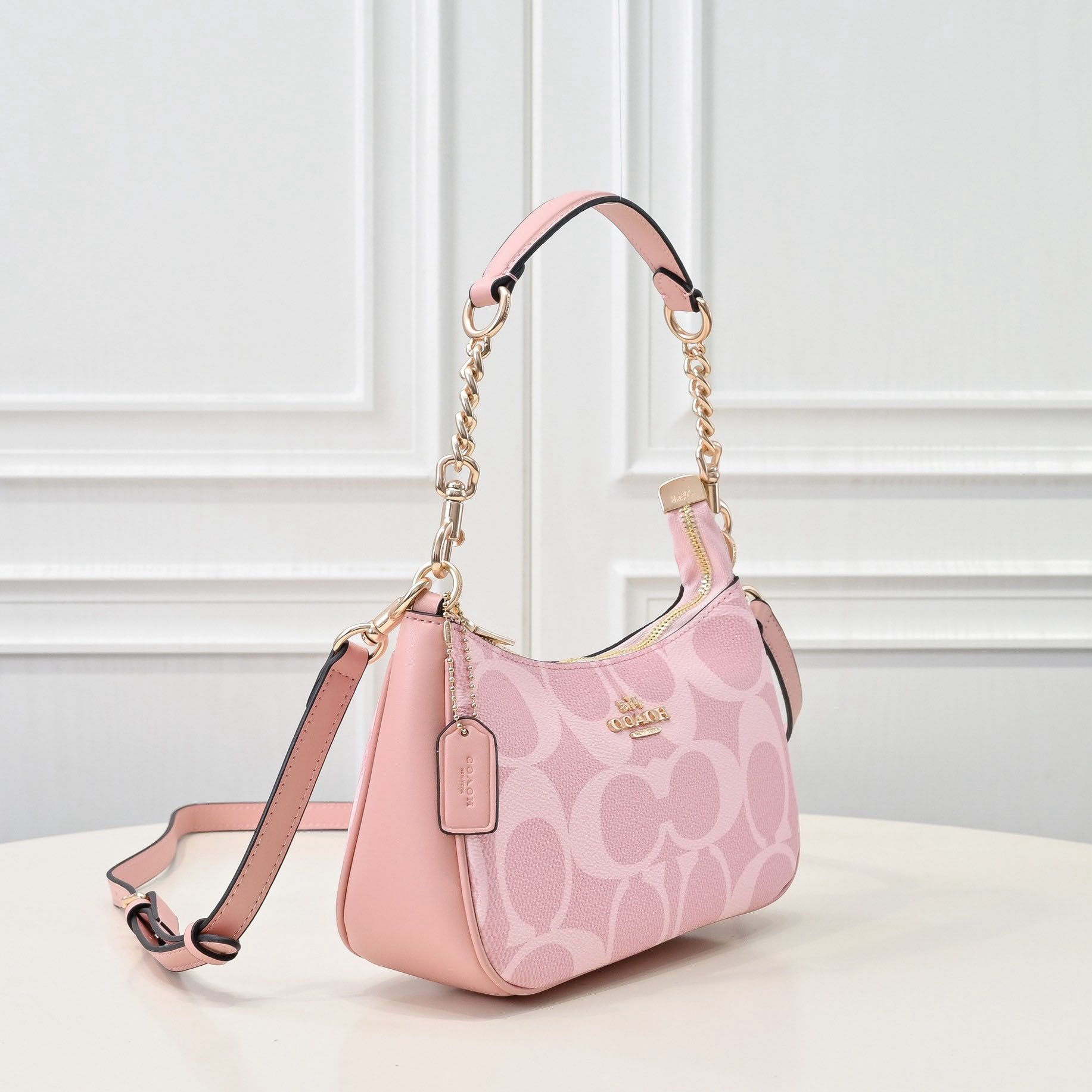 designer Emblem TERI shoulder bag drifter GIFT CHAIN NEW YORK designer bag handbag Capacity shoulder bag crossbody bag wallet bags for women luxury shoulder bag - 6 of 9