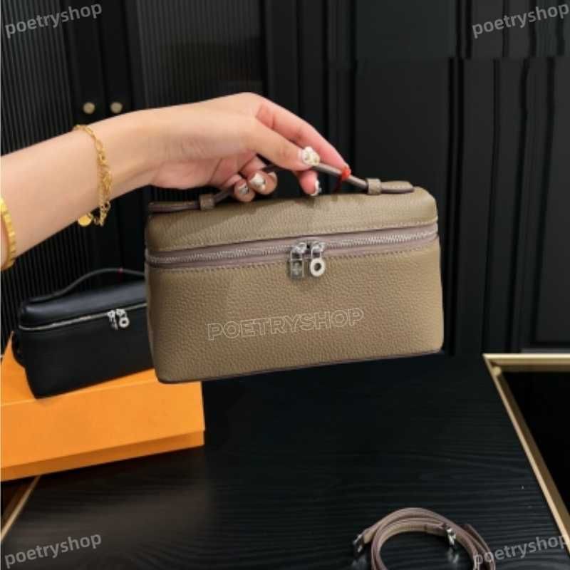 Designer Bags Lunch Box Women Bags Designer Makeup Handbag Genuine Leather Handbags Canvas Ostrich Stranded Two Way Shoulder Crossbody bag - 2 of 8