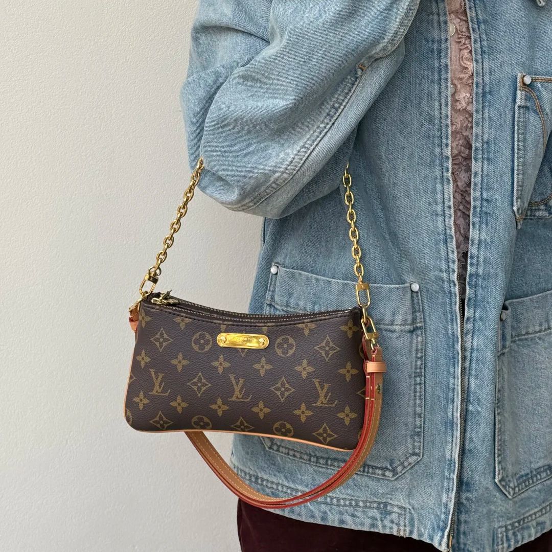louis vittonbags 1:1 copy Designer Bag Fashion pochette Liv bag Shoulder bag luis vitons bags women Leather Embossed bag Old Flower Handbags Designer purse - 8 of 9