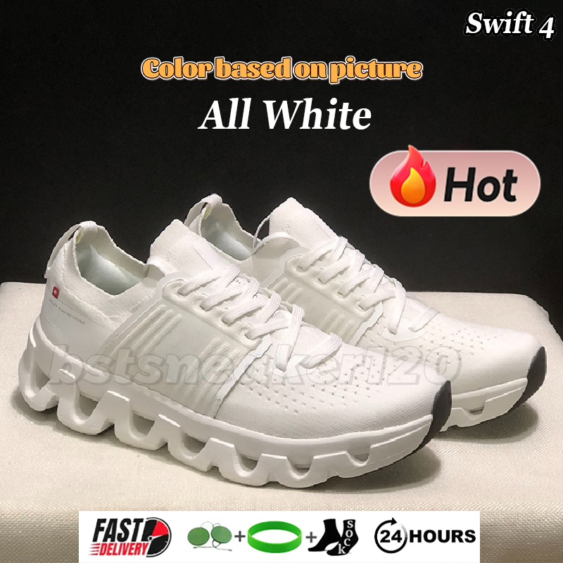 With Box Running Cloudes Designer shoes ons men swift3 Amp Women x4 5sport sneaker White All Black Alloy Glacier Cobalt Sky surfer Jogging Runners outdoor trainers - 4 of 8