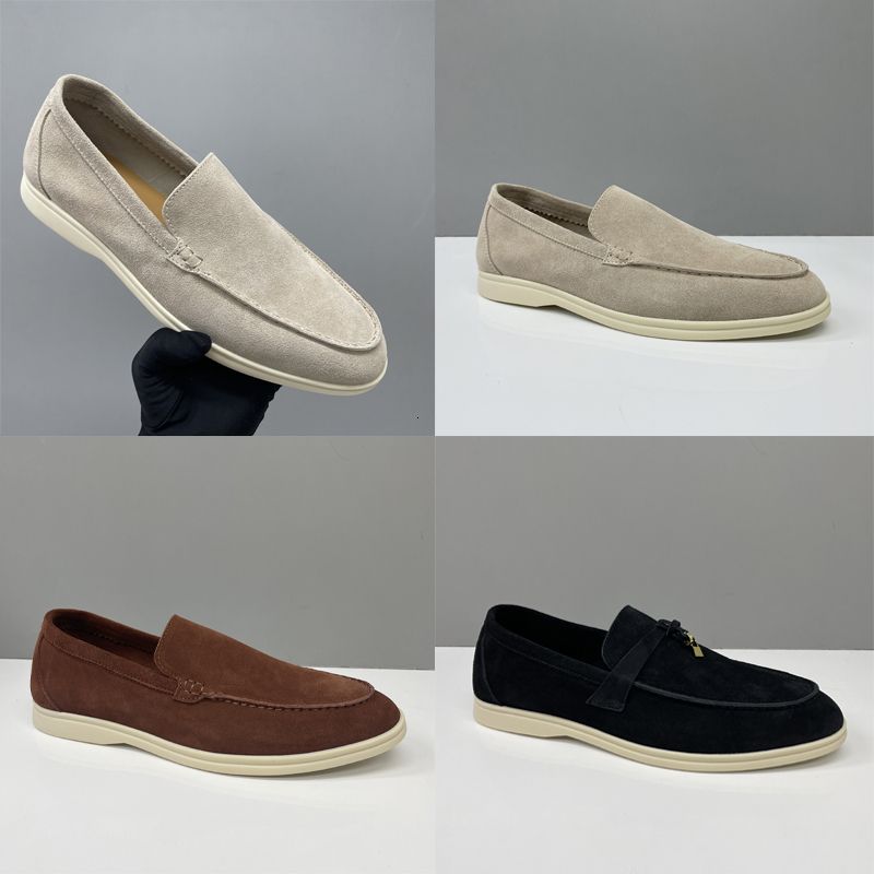 Designer Men Women Woven Suede Loafers Slip On Driving Shoes Metal Pendant Soft Moccasins Outdoor Daily Walking Casual Breathable Footwear Top Quality 739 - 9 of 9