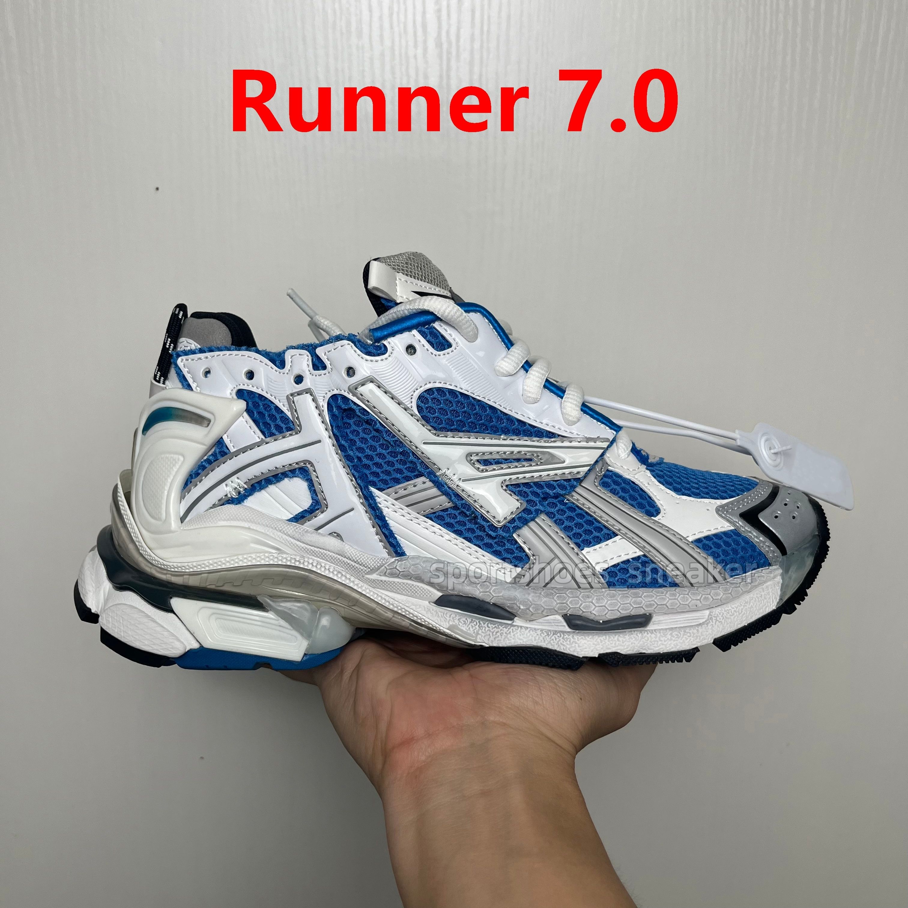 Designer Men Women Runner 7 7.0 Casual Shoes Track Led Sneaker Tracks 3 3.0 Platform Sneakers Luxury Paris Gomma Leather Trainer Extraordinary Mens Trainers Size 35-46 - 8 of 8