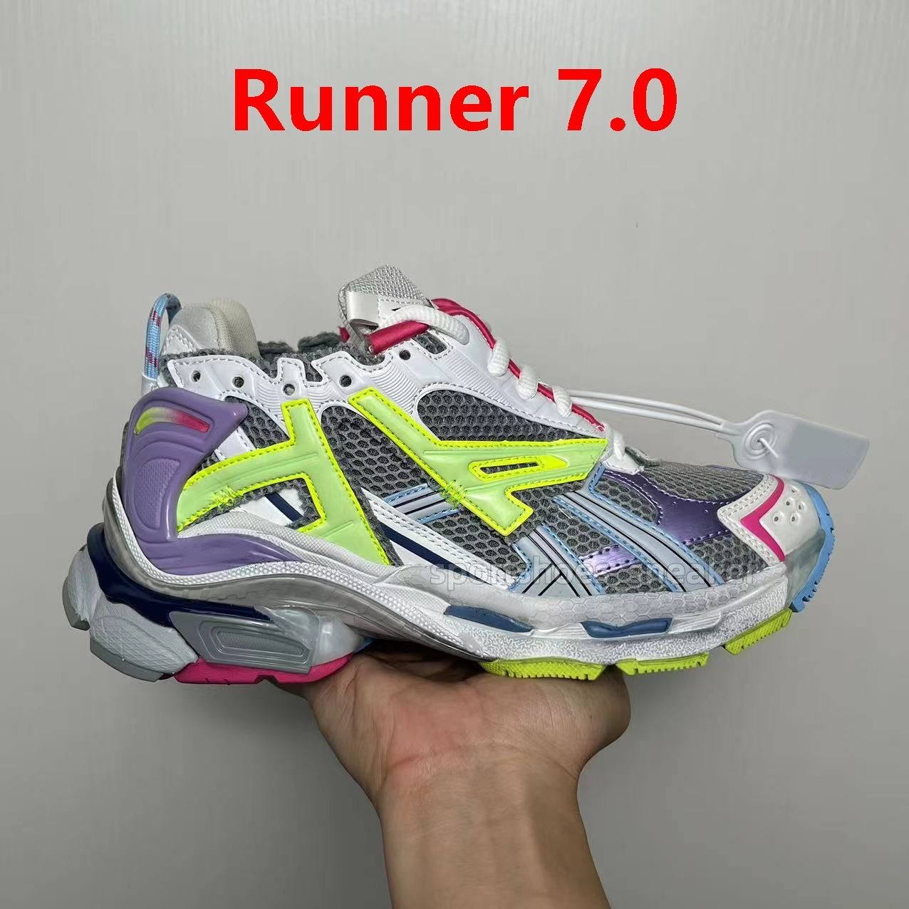 Designer Men Women Runner 7 7.0 Casual Shoes Track Led Sneaker Tracks 3 3.0 Platform Sneakers Luxury Paris Gomma Leather Trainer Extraordinary Mens Trainers Size 35-46 - 6 of 8