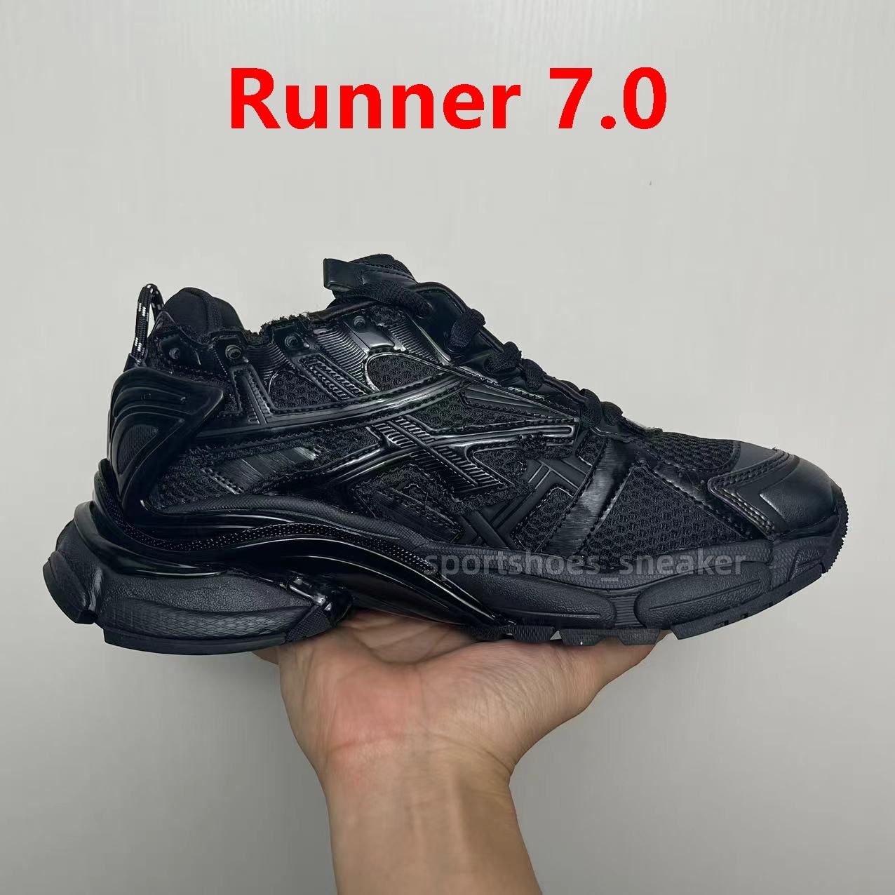 Designer Men Women Runner 7 7.0 Casual Shoes Track Led Sneaker Tracks 3 3.0 Platform Sneakers Luxury Paris Gomma Leather Trainer Extraordinary Mens Trainers Size 35-46 - 7 of 8