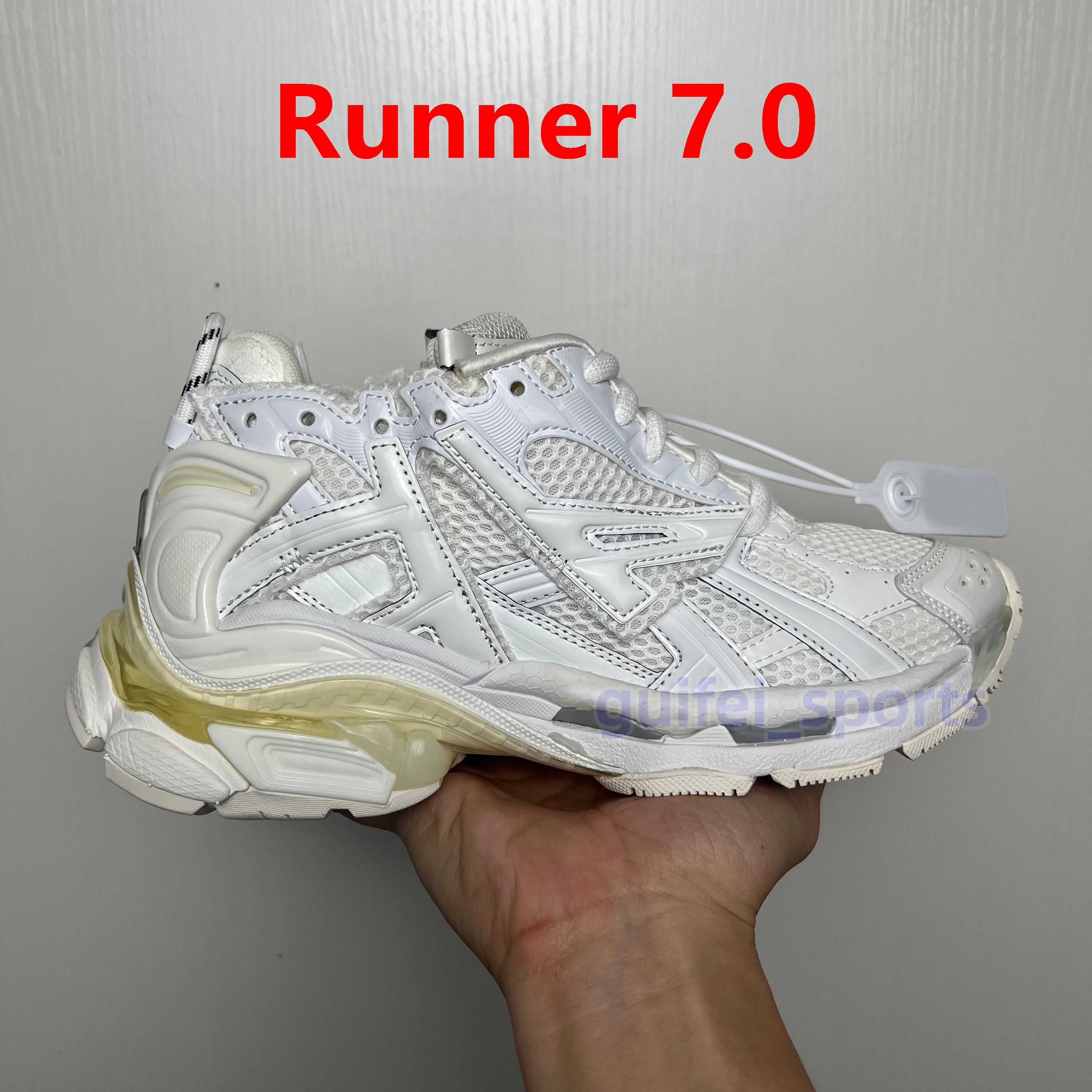Desinger Casual Shoes Runner 7 7.0 Track Led Sneaker Tracks 3 3.0 Platform Sneakers Luxury Paris Gomma Leather Trainer Extraordinary Runners Mens Trainers 35-46 - 5 of 7