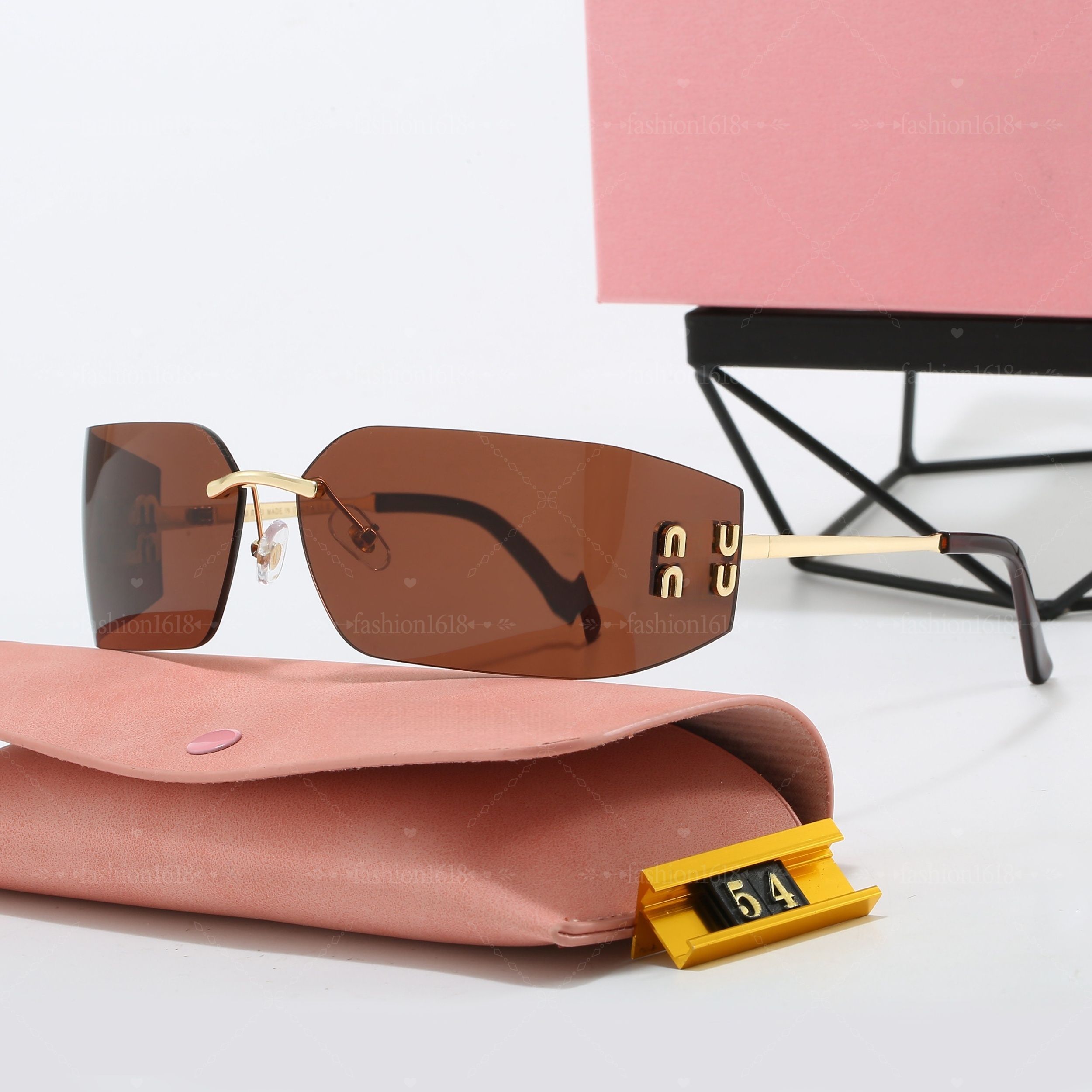 YQ Designer sunglasses women for luxury sunglasses classic glasses design curved Lenses shades travel outdoor with box - 2 of 6