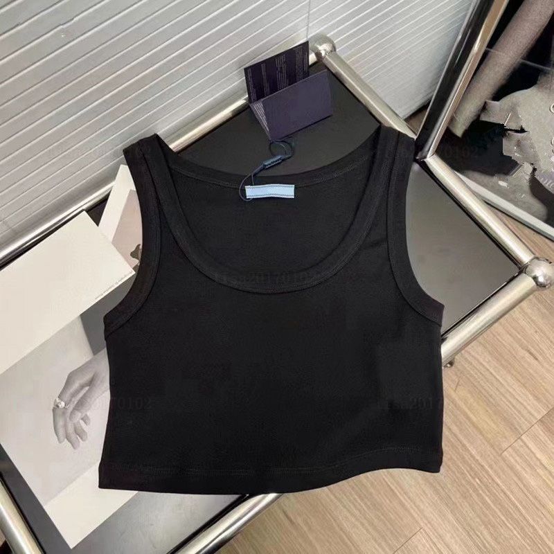 Designer tank top brands summer knitted women's t-shirt tops shirt high elasticity slim fit vest camis sexy sleeveless vest top braces tank - 4 of 8