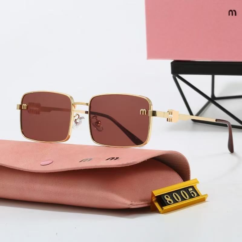 MU Designer sunglasses for women men Oval Metal Fashion Outdoor Eternal Classic Style Eyewear Multi-style full-frame spectacles - 4 of 5