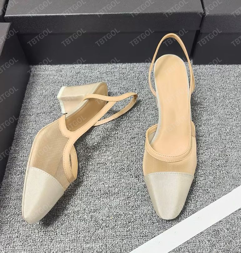 26P Mesh Flats Designer Women Ballerine Shoes Classic Bow Sandals Mesh Slides Cap Toe Ballet Flat Fashion Pumps Bridal Wedding Shoes 1057 - 6 of 8
