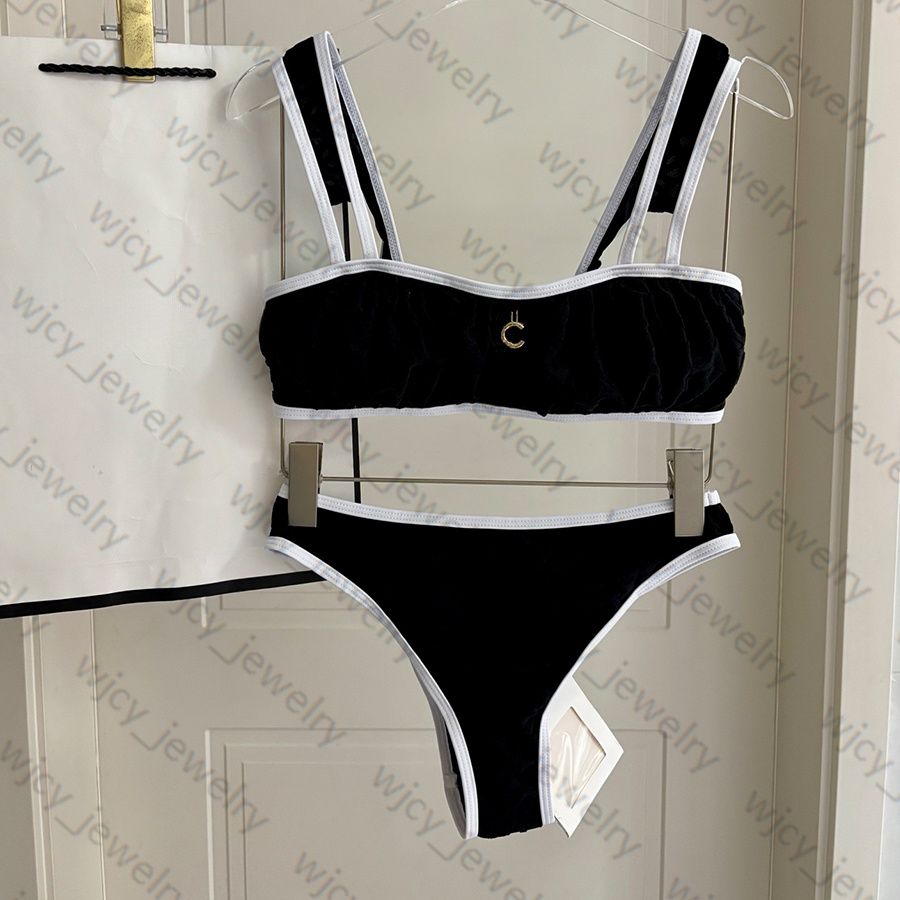 Designer Swimwear Bikini Swimsuit Women Sexy Beach Vacation Bikini Split Letter Pattern Fashion Leisure Hot Spring Beach Vacation Swimsuit - 8 of 8