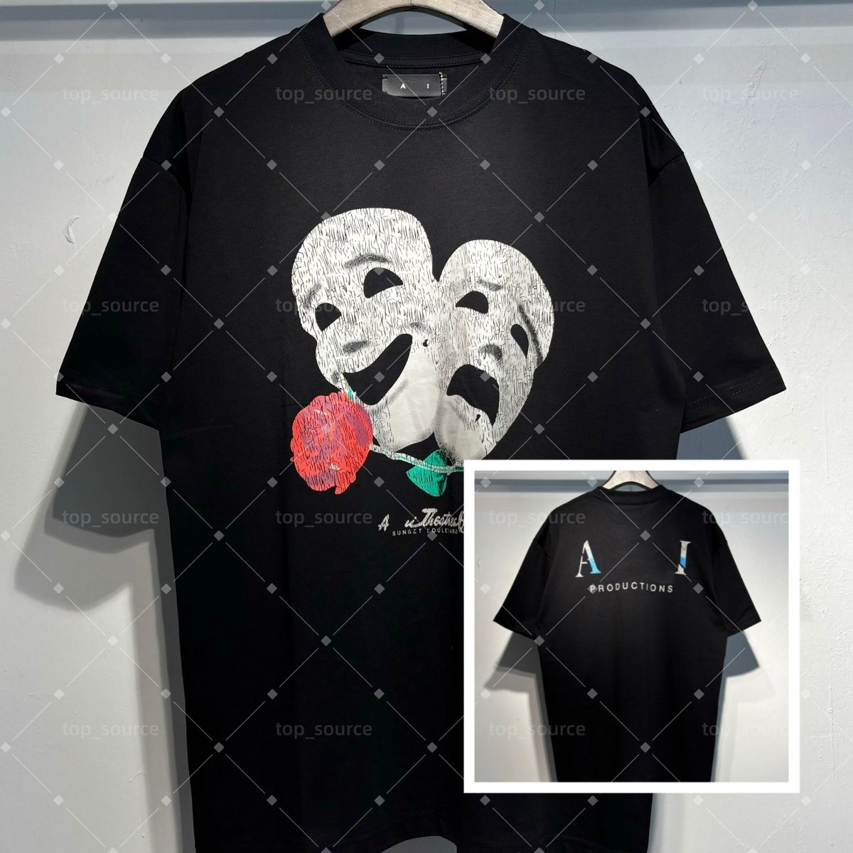 Unisex Minimalist Black White T-Shirt, Fashion Letter Print Short Sleeve Tee, Casual Loose Fit Cotton Graphic Top, Simple Streetwear Daily Casual Clothes for Men Women - 7 of 8