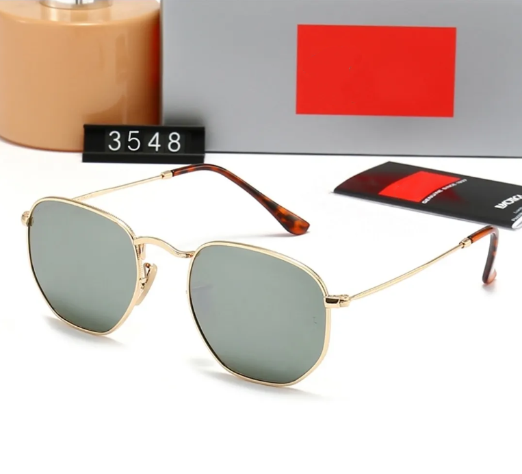 Luxury designer sunglasses rb sunglasses Hexagonal metal sunglasses Top quality gafas 3548 3447 luxury UV400 Eyewear Classiceyeglasses for men and women 51mm - 6 of 9