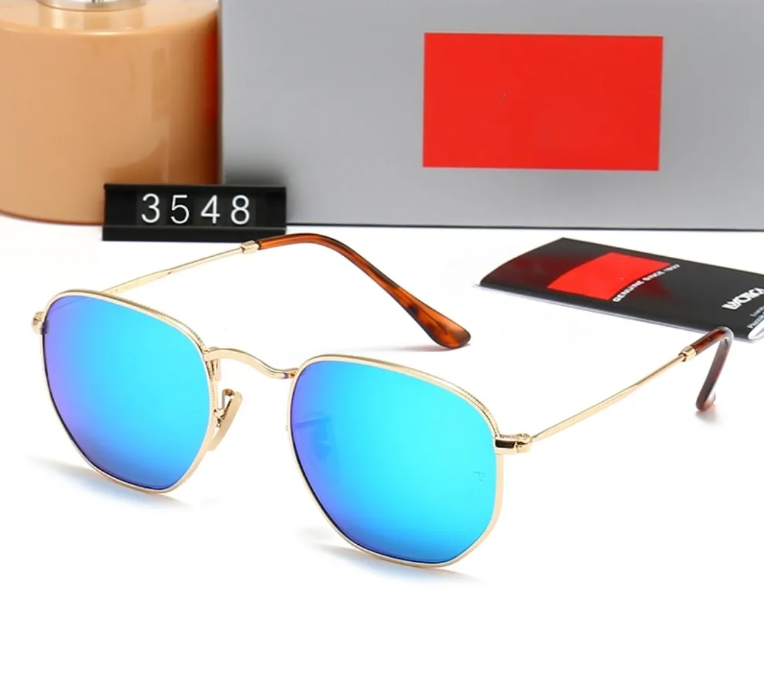Luxury designer sunglasses rb sunglasses Hexagonal metal sunglasses Top quality gafas 3548 3447 luxury UV400 Eyewear Classiceyeglasses for men and women 51mm - 5 of 9