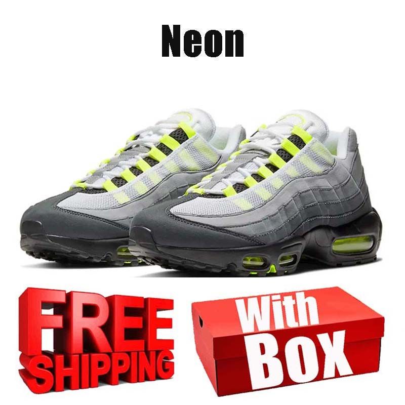 free shipping with box Designer 95 95s sneakers Running Shoes neon Pink Foam black trainers for mens womens chaussure black Outdoor men women Sports runners - 4 of 8