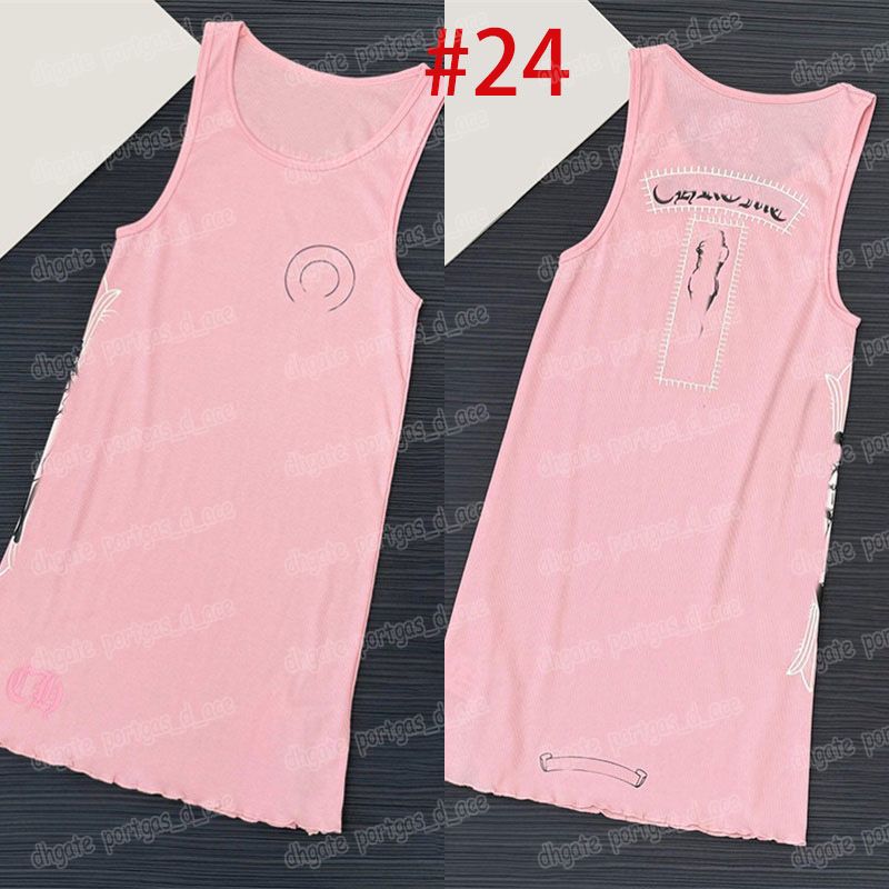 Designer Printed T Shirts Women Round Neck Slim Fit Bottoming Tops Summer Brand Street Style Tank Top Birthday Nightclub Vest - 5 of 8