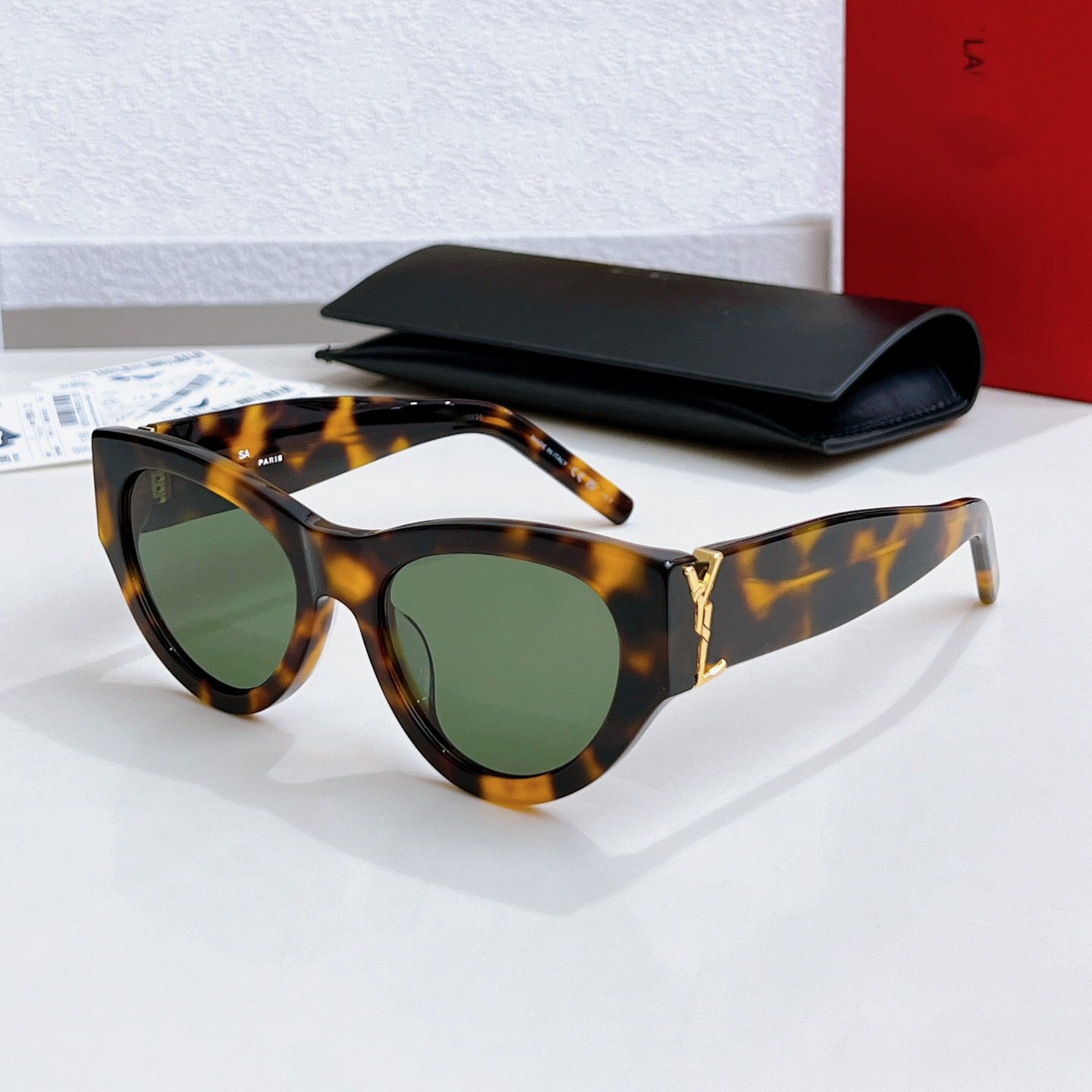 designer sunglasses M94 Luxury For Womens Mens Fashion Oval frame Metal Goggles Designer Sunglasses Protect eyes Anti-UV400 gift - 6 of 7