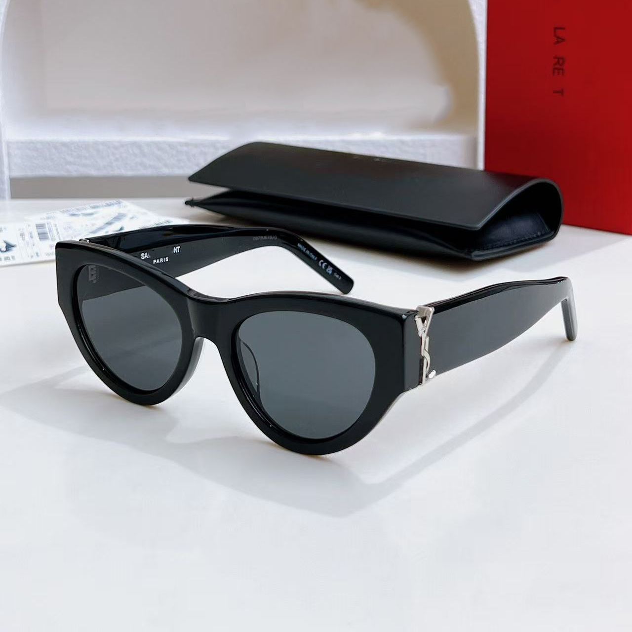designer sunglasses M94 Luxury For Womens Mens Fashion Oval frame Metal Goggles Designer Sunglasses Protect eyes Anti-UV400 gift - 3 of 7