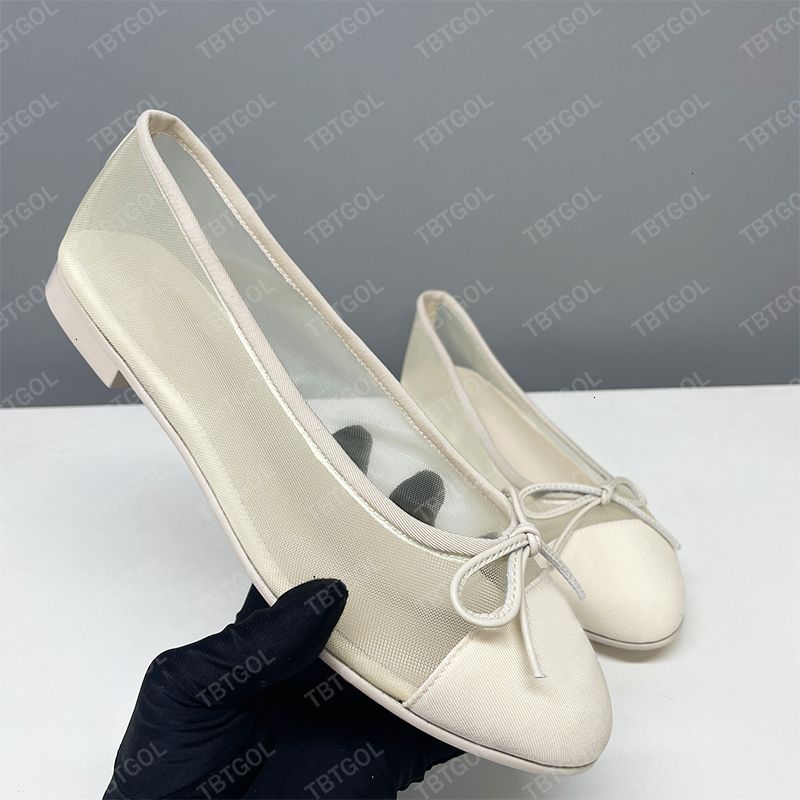 Designer Suede Ballet Flats Women Velvet Loafers Bow Mesh Sandals Dinner Dress Shoes Girls Boat Shoes 891 - 4 of 8