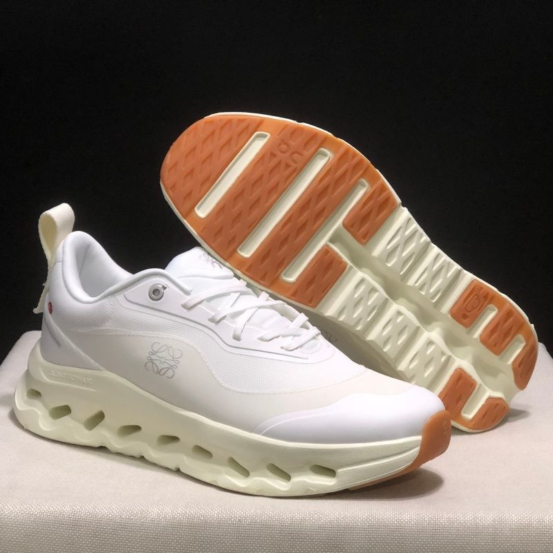 On Cloudtilt Hi 2 Running Shoes for Men Women Cushion Wave Hollow Thick Sole Sneakers Lightweight Breathable Mesh Slip On Walking Shoes white blue pink - 7 of 8