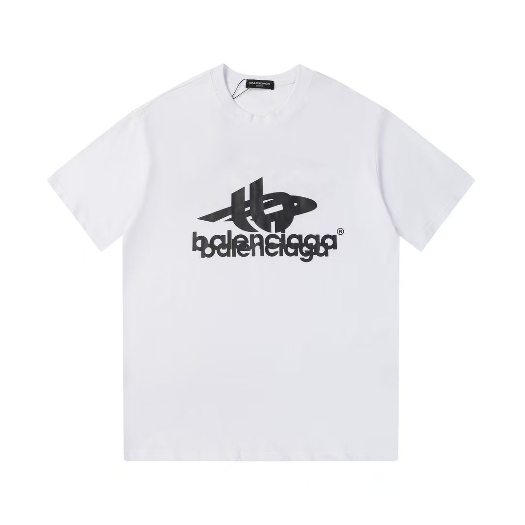 Men's T-shirt, Women's T-shirt, Designer T-shirt, High quality letter layer printed short sleeved loose casual T-shirt, 100% pure cotton men's and women's top OW - 4 of 4