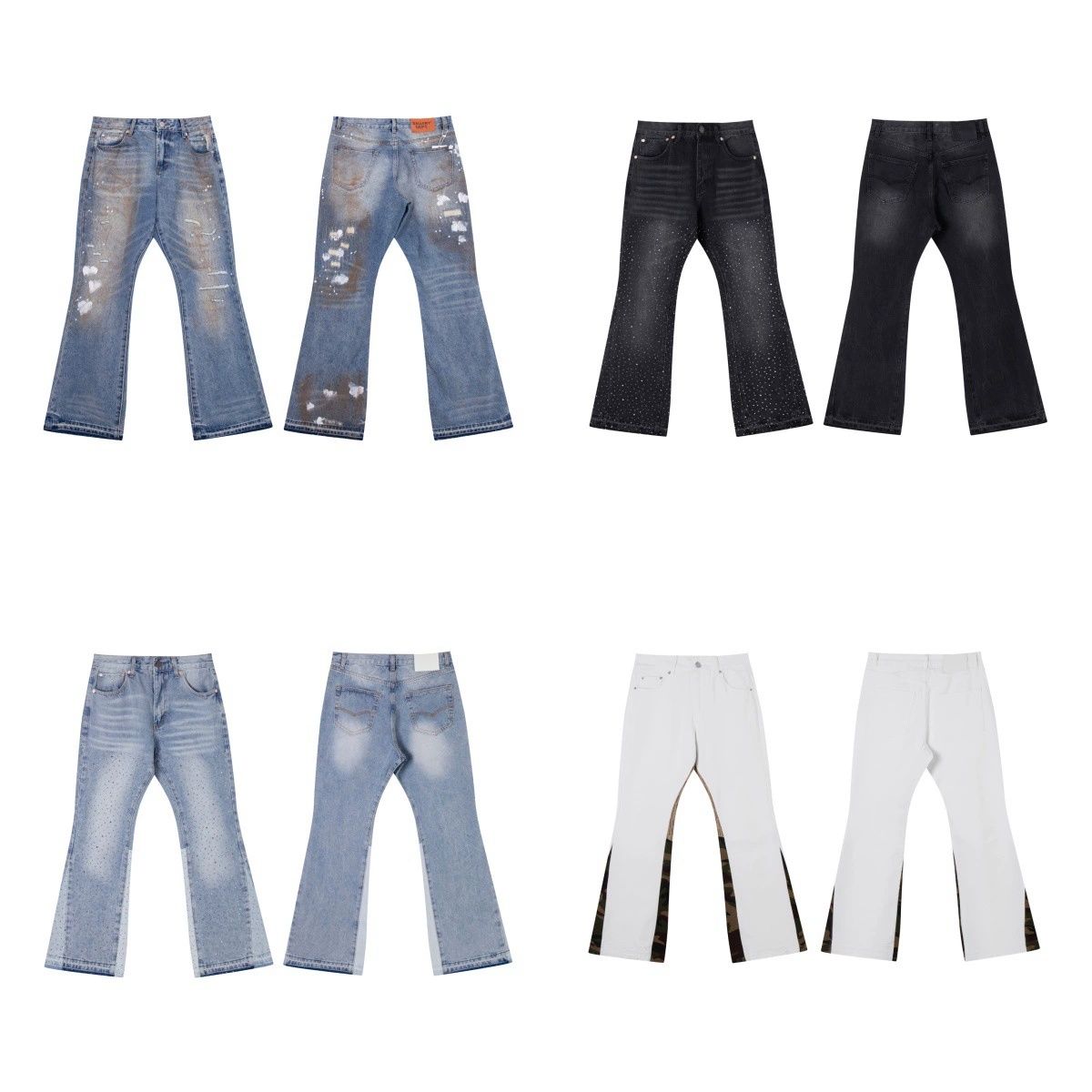 Designer baggy jeans clothes pants clothes men washed jean men pants top jeans high quality jeans for mens - 1 of 8
