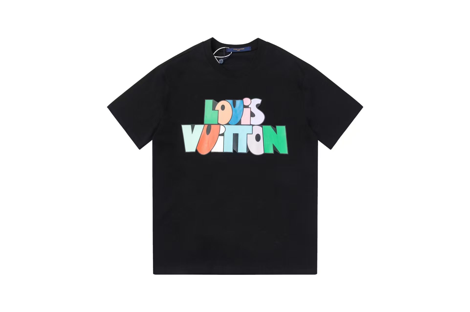 Men's T-shirt, Women's T-shirt, Designer T-shirt, High quality letter layer printed short sleeved loose casual T-shirt, 100% pure cotton men's and women's top PX - 1 of 3